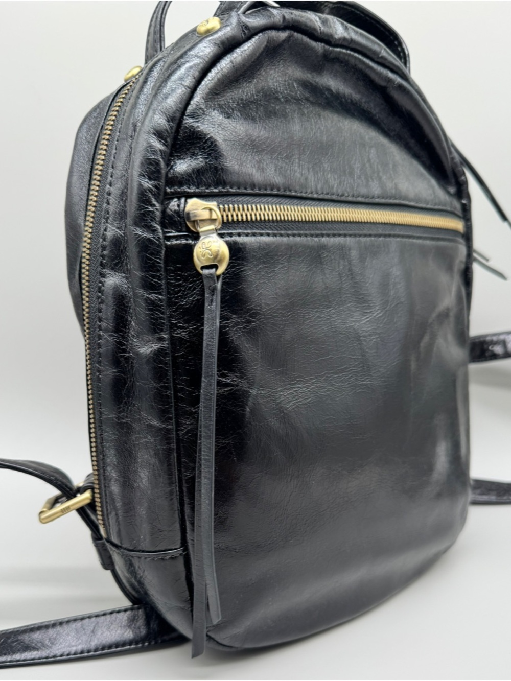Hobo International Hogan Classic Black Mini Leather Backpack - Picture 3 of 9